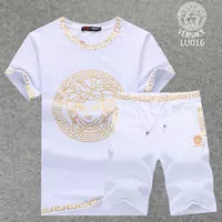 man Tracksuit versace new coton broderie  all blanc